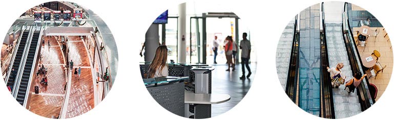 reaaliaikainen ihmislaskenta ostoskeskuksissa ja älyrakennuksissa