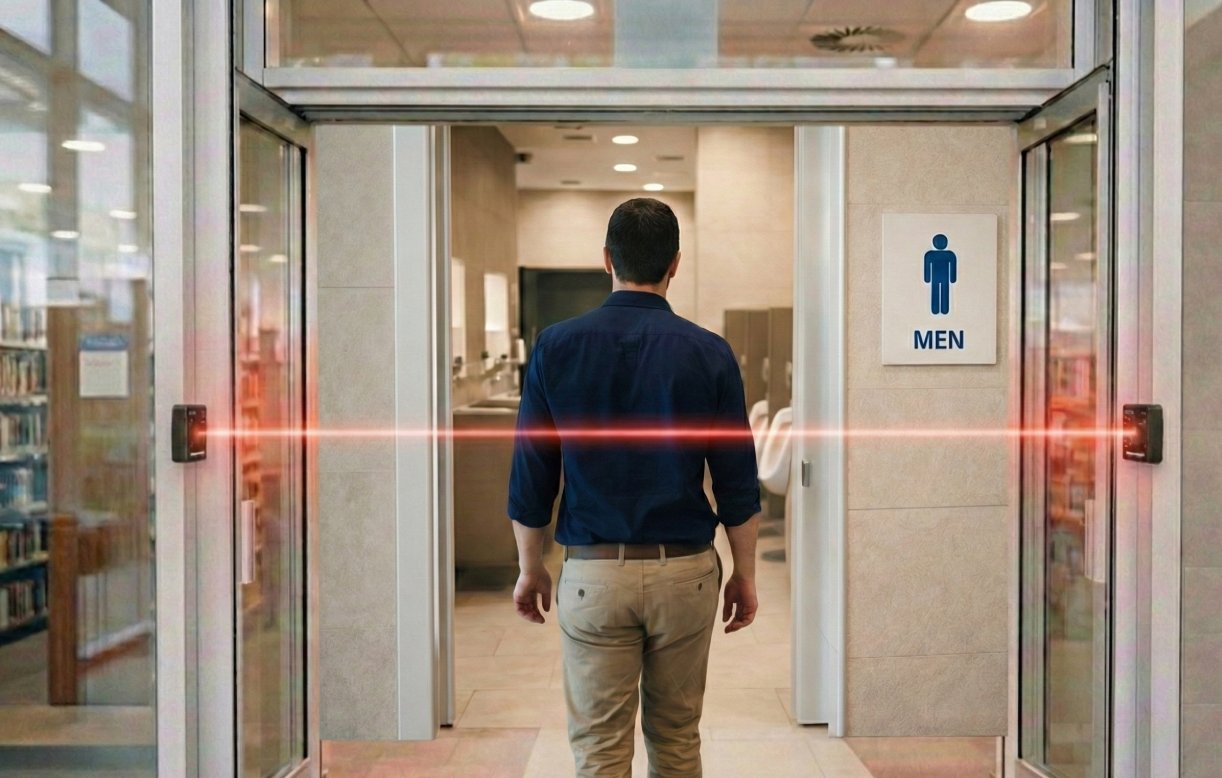 SensMax S1 langaton henkilölaskuri wc- ja saniteettitiloihin