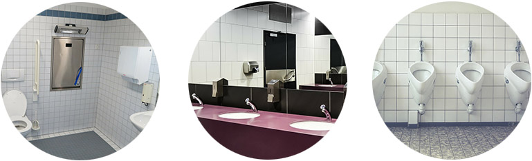 WC-tilojen kävijäkyselyjärjestelmä | palaute palvelun laadusta ja siisteydestä