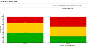 Asiakasuskollisuuden jakautumisraportti (NPS)